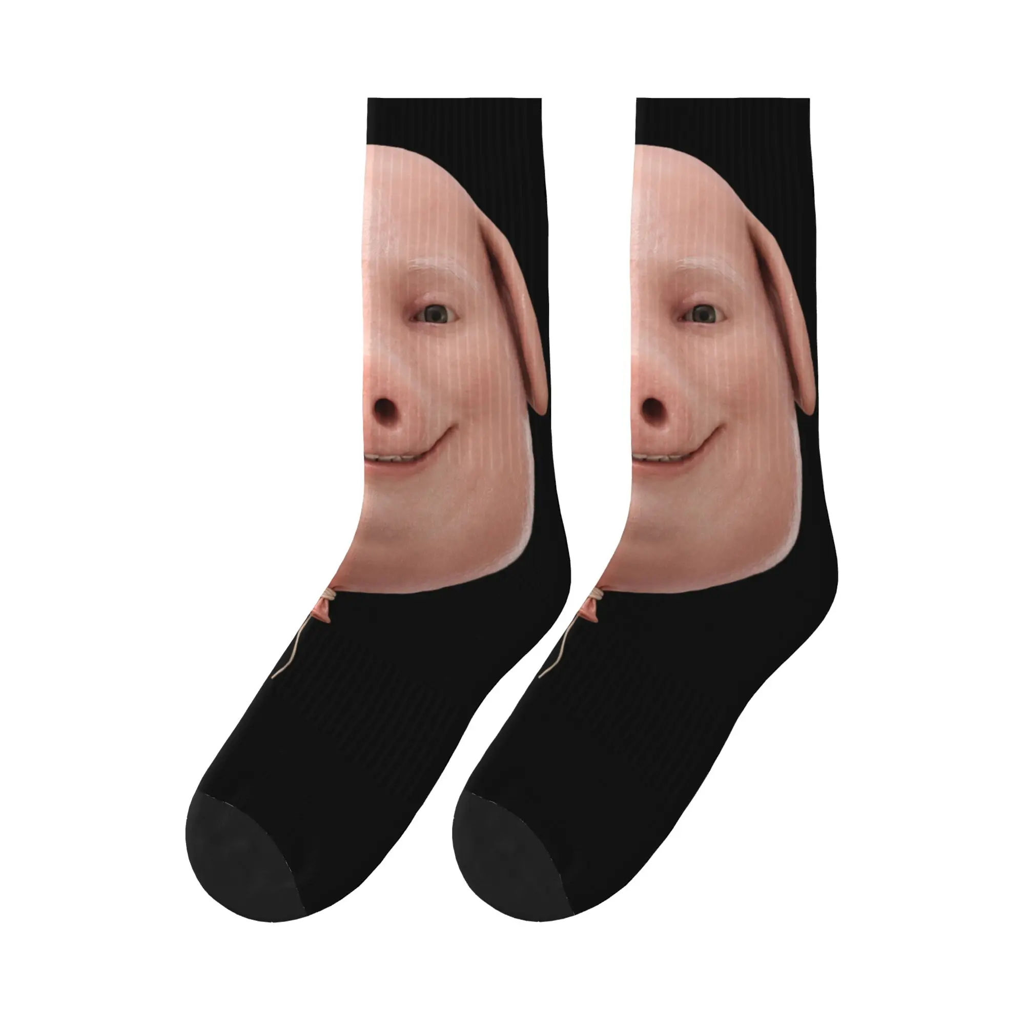 Funny Surreal John Pork Balloon Brainrot Meme Socks Spring Stockings Modern Men Breathable Socks Graphic Outdoor Anti Skid Socks