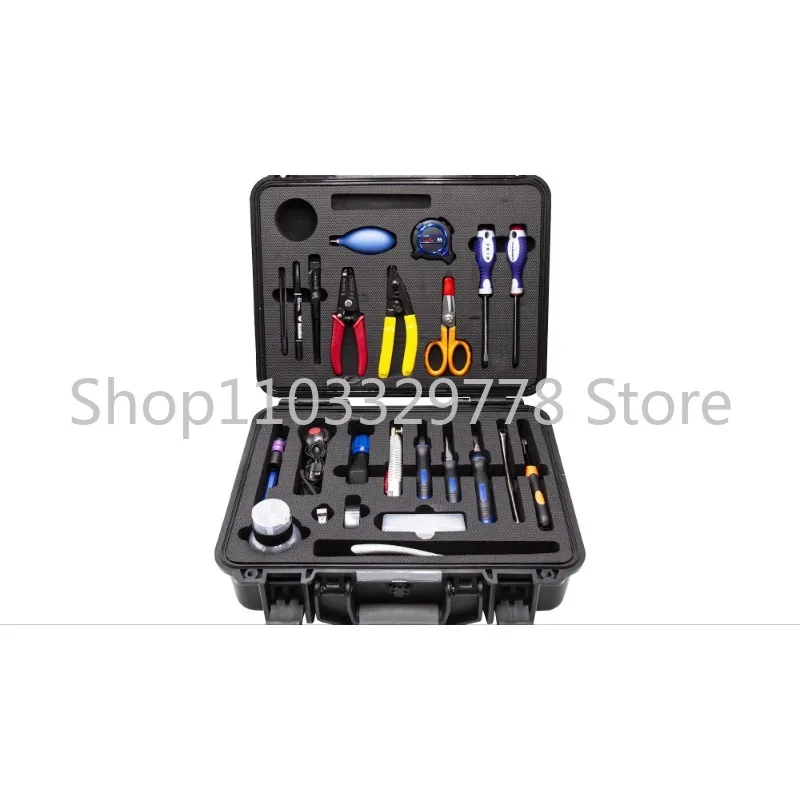 FTTH Fiber Optic Splicing Network Clean Cleaver Cutting Set Fusion Splicer Tool Box Kit