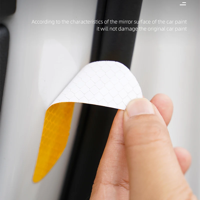 4 قطعة باب السيارة تحذير السلامة ملصق عاكس علامة مائي لتويوتا بريوس برادو أفينسيس فيرسو سيينا أفالون كامري فورتشنر TRD