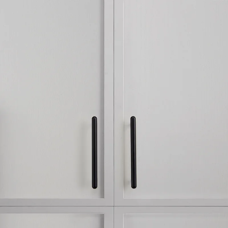 Fan Copper Pillow Yunxiu Matte Black Brass Wardrobe Handle Cabinet Door Handle Drawer Pull