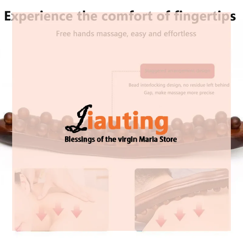 

Hot Sale 37Beads Rolling Whole Body Universal Back Needle Massage Scraping Stick Point Treatment Guasha Relax Therapy Tool