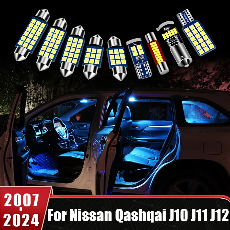 

For Nissan Qashqai J10 J11 J12 2007 - 2012 2013 2014 2015 2016 2017 2018 2019 2020 2021 2022 2023 2024 Car LED Bulbs Accessories