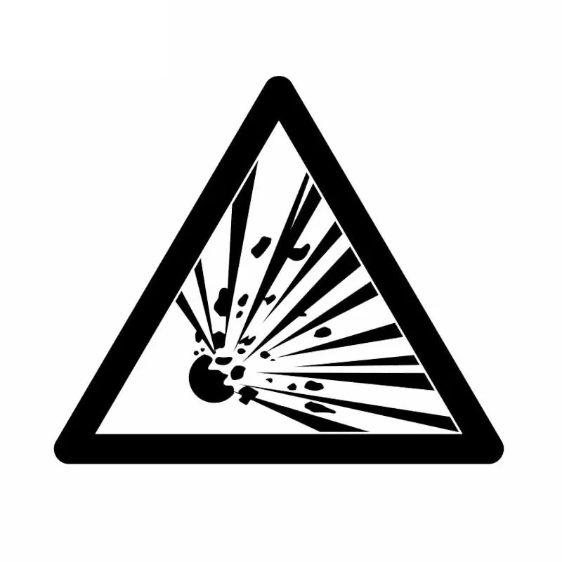 

Dangerous Explosion Decals High Quality Car Decoration Personality Pvc Waterproof Car Window Decals Black/white, 17cm*14cm