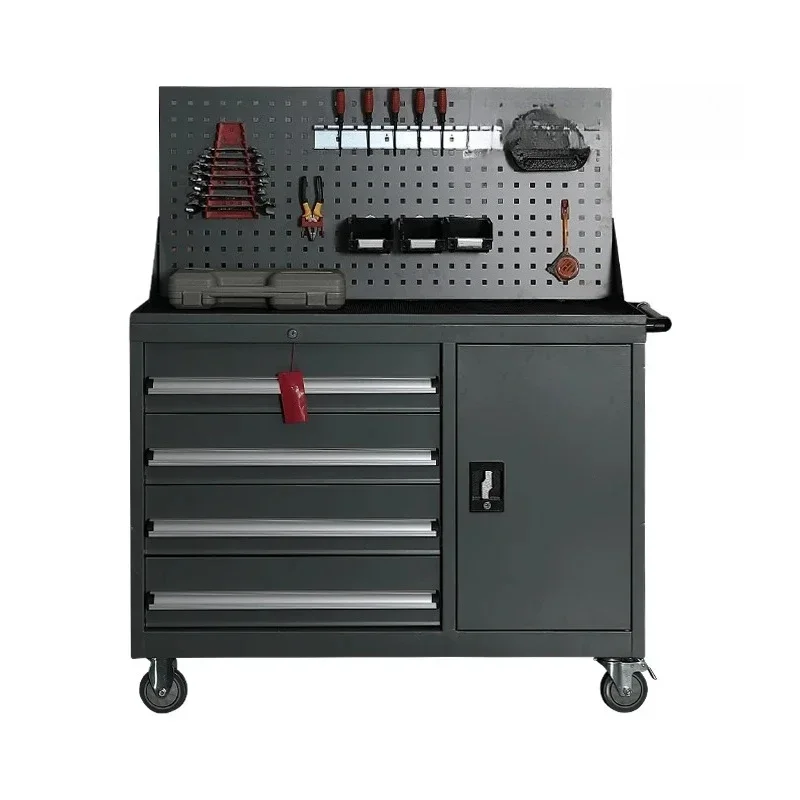 A Cart Cart Hardware Tool Cabinet Auto Repair Multifunctional Storage Workshop Parts Iron Box