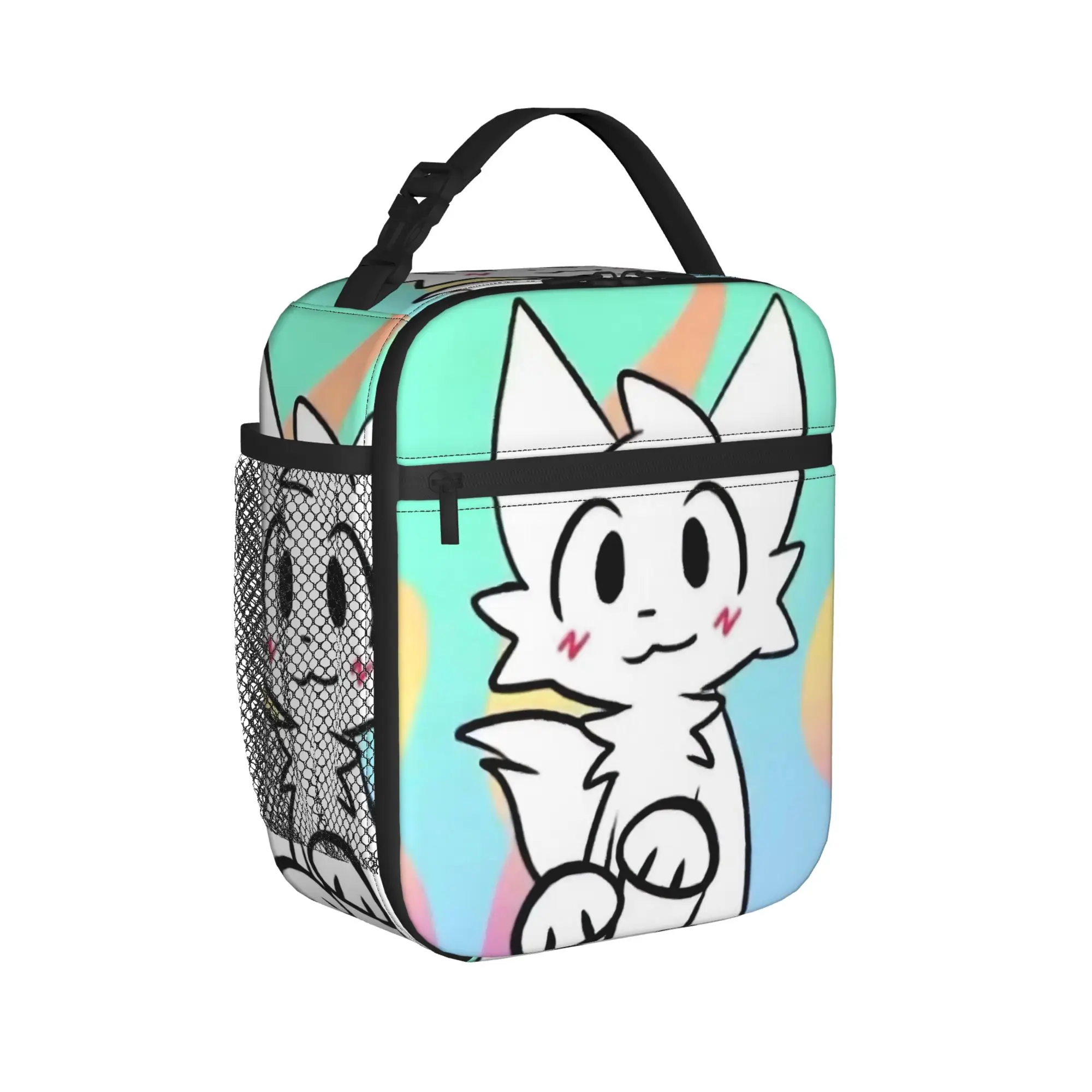 Boykisser Insulated Lunch Bags Thermal Bag Reusable,Lunch Container Cat High Capacity Tote Lunch Box Food Storage Bags Work