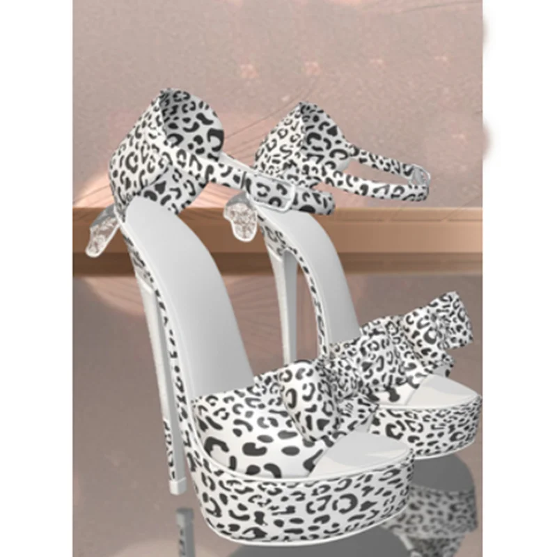 الصلبة نقطة نمط القوس عقدة الصنادل اللمحة تو رقيقة عالية الكعب مثير موضة الصيف عادية كبيرة الحجم أحذية امرأة Zapatillas Mujer