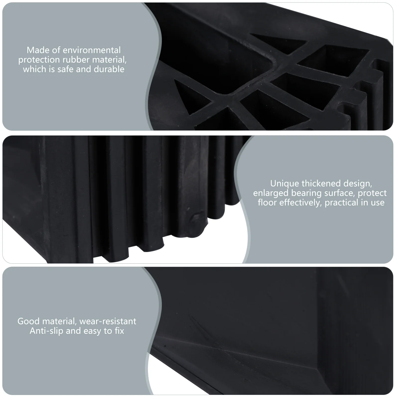 Non- Folding Ladder Feet Rubber Covers Pads Extension Replacement Foot Caps Mat Protector Parts Leg Furniture