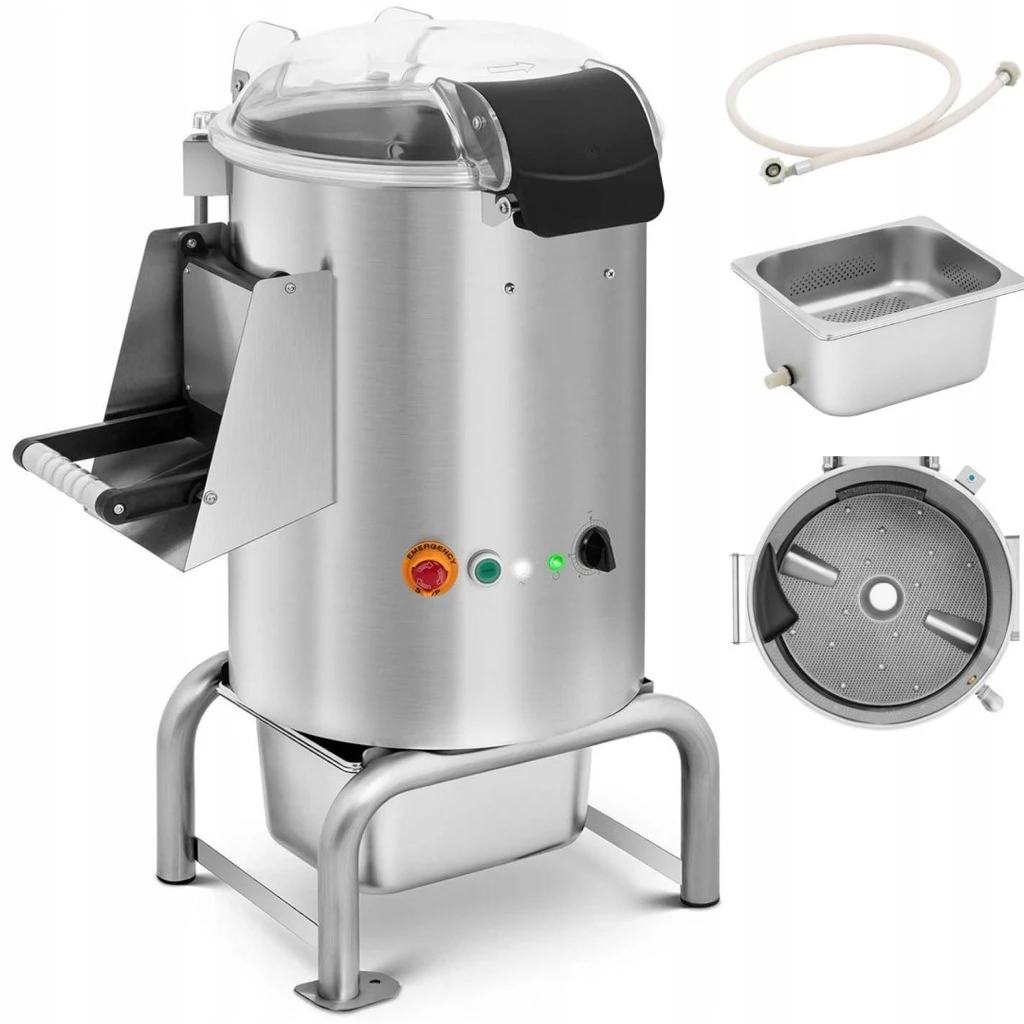 Commercial Electric Potato Peeler Washer for Restaurant Kitchen  Fully Automatic Potato Peeling Machine High Capacity