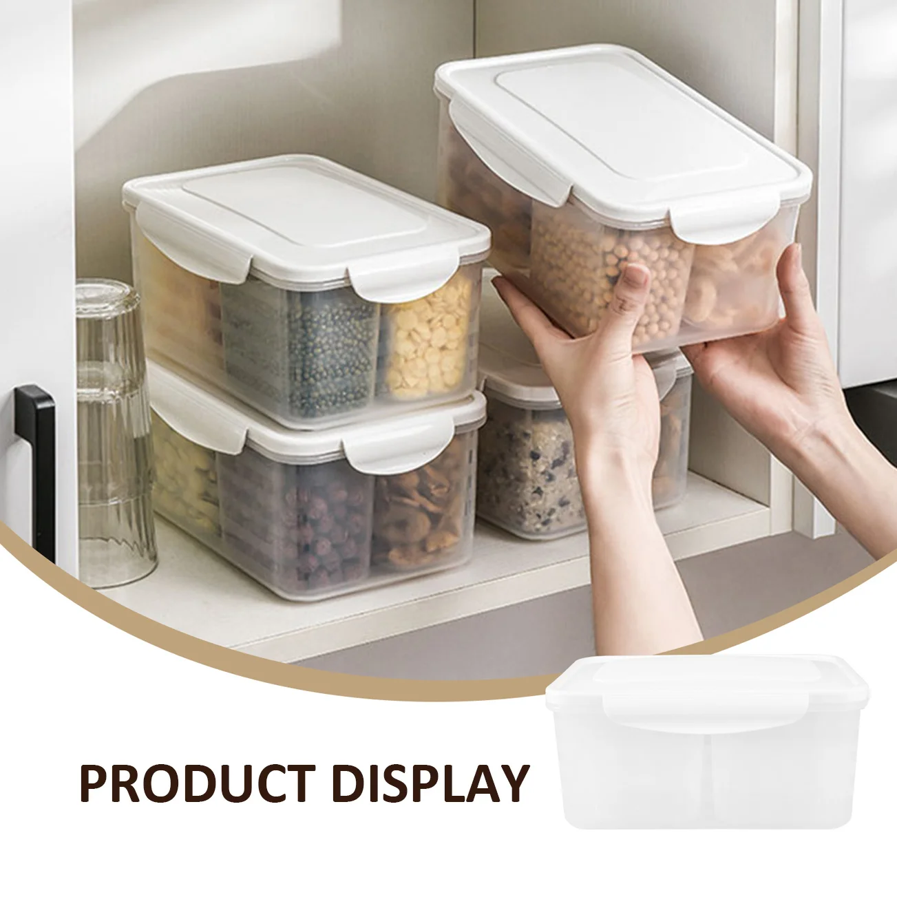 

1pc Food Storage Lid Refrigerator Kitchen Organizer Egg Roll Holder Space Saving BPA Free Fridge Storage Home Fridge Box