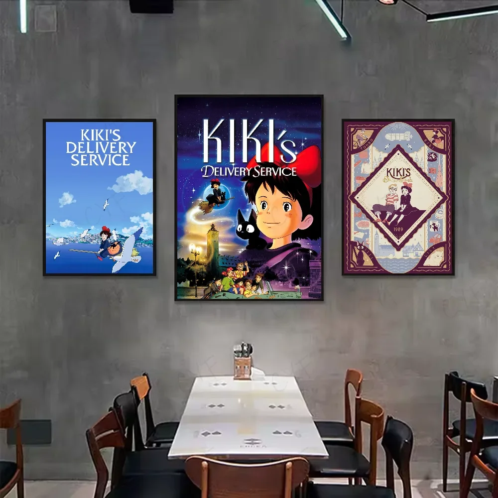 أنيمي K-Kikis D-التوصيل خدمة جيجي المشارك HD الفن لزجة جدار مقاوم للماء غرفة المعيشة المنزلي غرفة نوم بار الديكور الجمالي #4