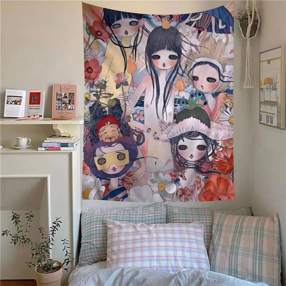 

Aya Takano Art Cartoon Tapestry Home Decoration Hippie Bohemian Decoration Divination Home Decor