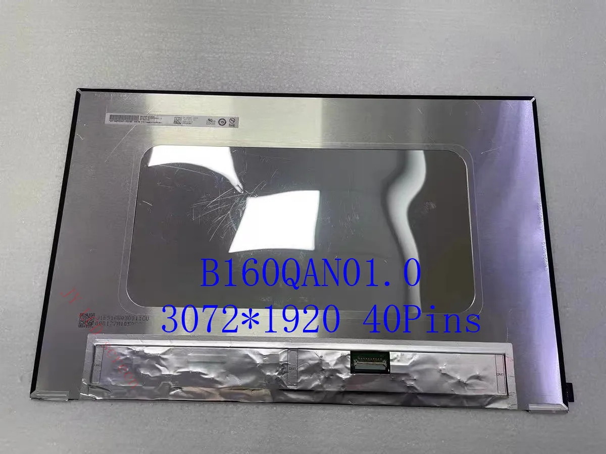 

B160QAN01.0 3072*1920 40 Pins 60HZ For Dell Inspiron 16 Plus 7610 16 Inch IPS Laptop LCD Screen Display Panel Matrix Non-Touch