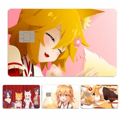 The Helpful Fox Senko San Cartoon Credit Card Skin Stickers For Bank Card Bus Metro Card Sticker Waterproof Women Gift