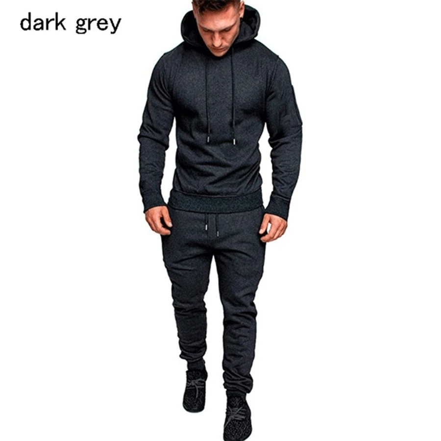 Men\'s fashion Sportswear jogging suit Men\'s hooded Sportswear suit hooded+sweatpants Sportswear