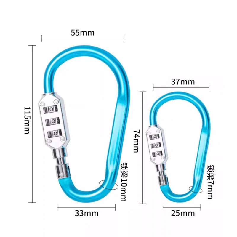 1PCS Small Anti-Theft Combination Lock For Electric Bike Helmet Storage Cabinet Locker Bike Basket Padlock Hardware Accessories