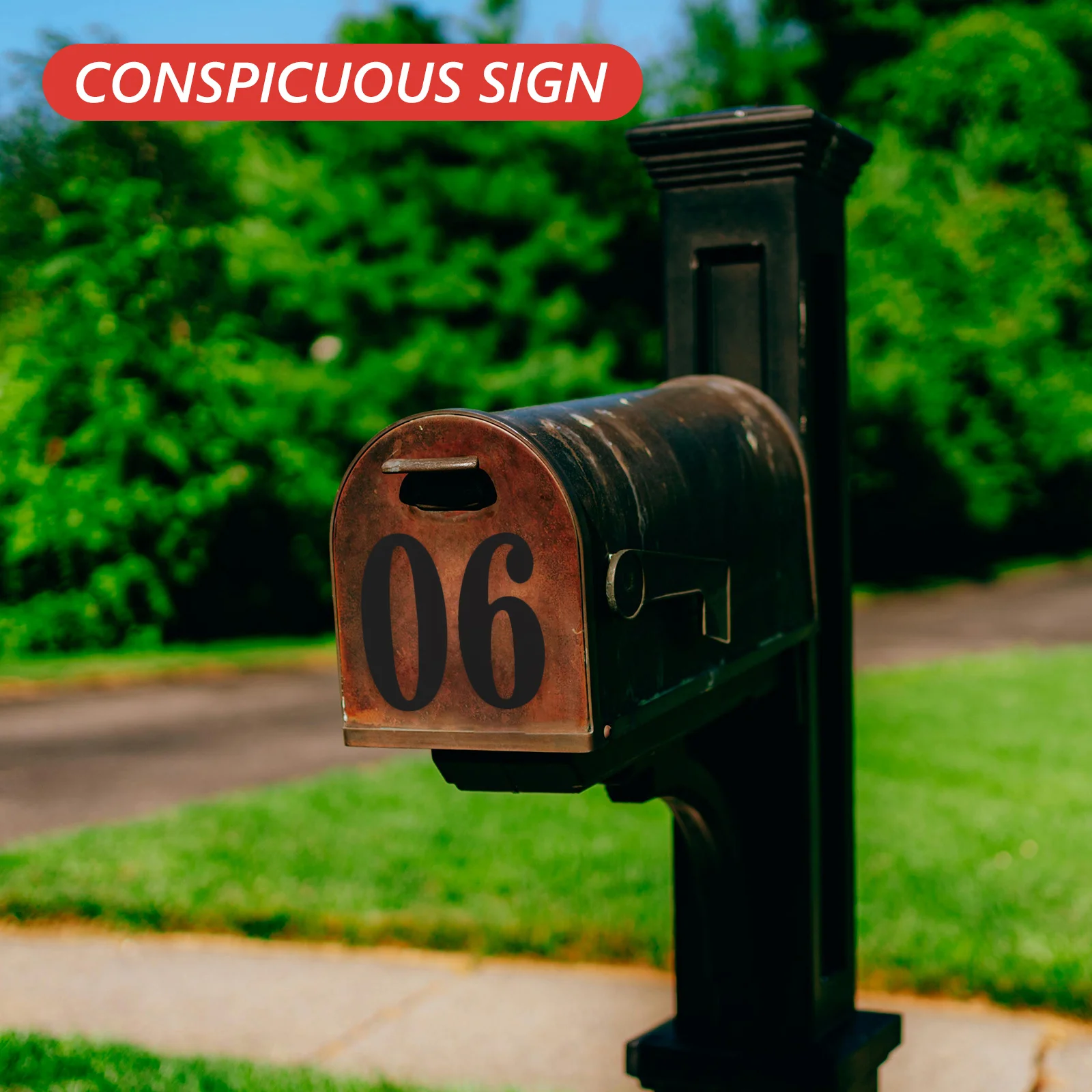 

8Sets Self-Adhesive Number Stickers Waterproof House Address Numbers for Mailbox Door Outdoor Address Labels Modern Decorative