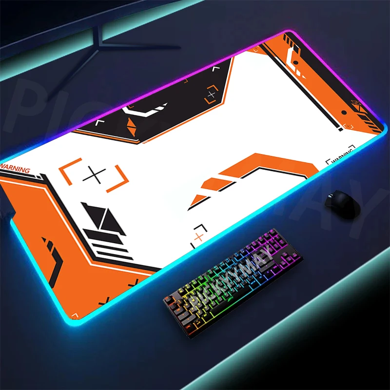 Large RGB Gamer Mousepad Printing Collection Mouse Mat Gaming Mousepads LED Keyboard Mats Luminous Desk Pads Mouse Pad For PC