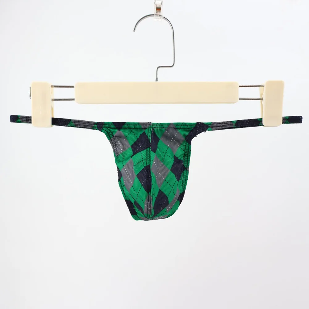 

Мужские трусы-стринги с принтом в клетку, спортивные, повседневные, дышащие, с низкой посадкой, Т-образные, с поддержкой, джокстрэп