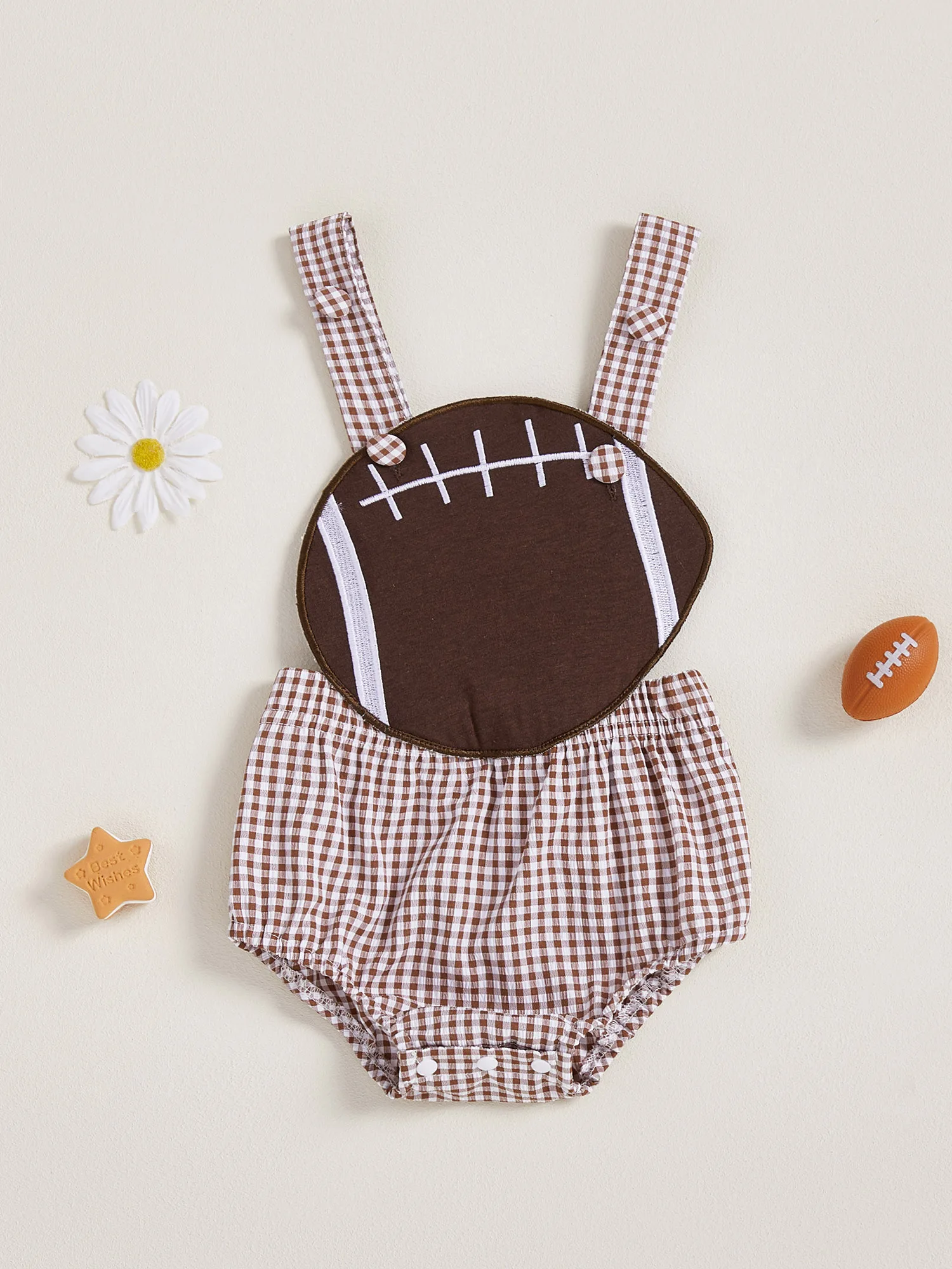 

Infant Boys Striped Overall Romper Sleeveless Jumpsuit for Newborn Toddler Stylish Plaid Print Casual Outfit Cute Clothes