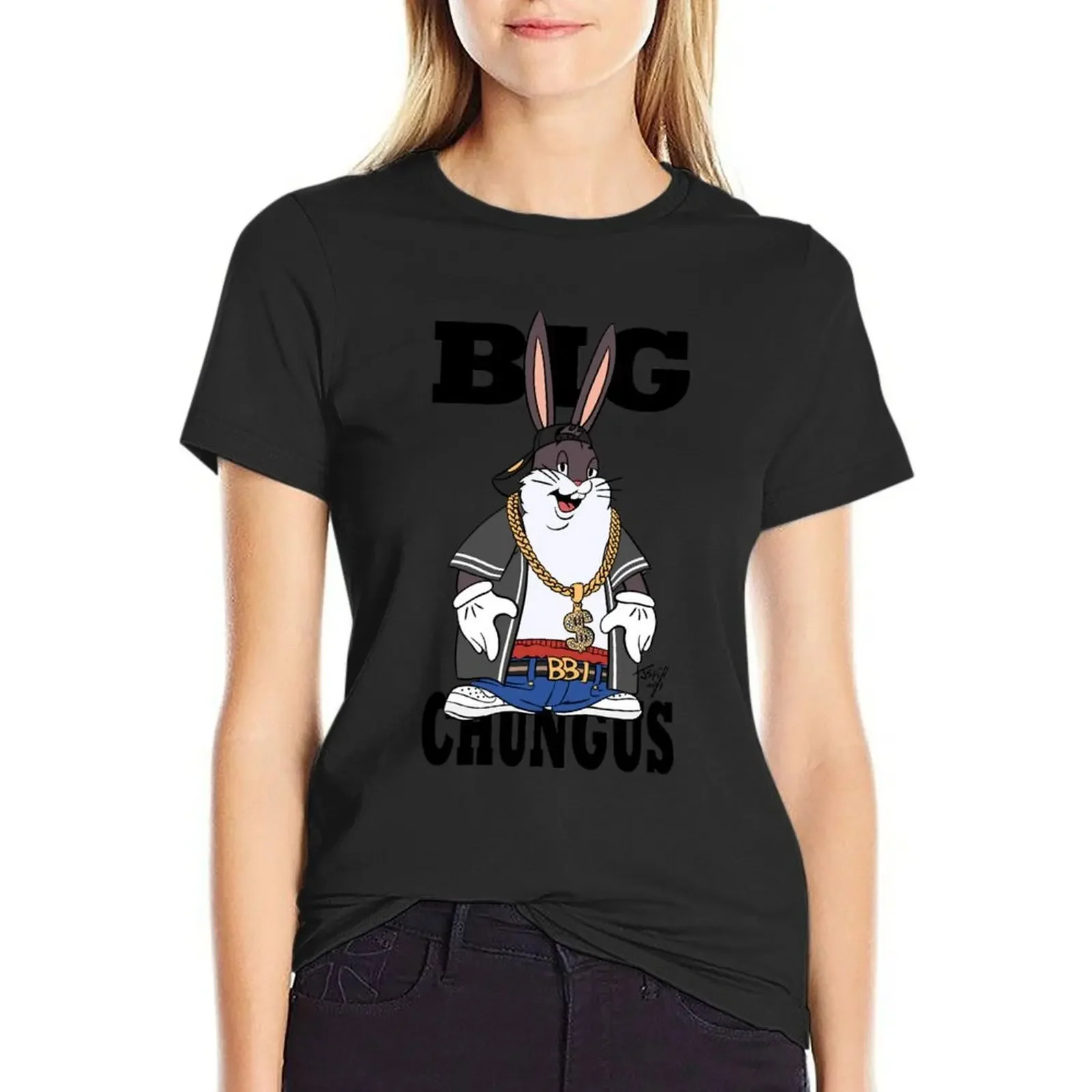 

Big Chungus Classic T-Shirt lady clothes plain new edition animal print funny t shirts for Women