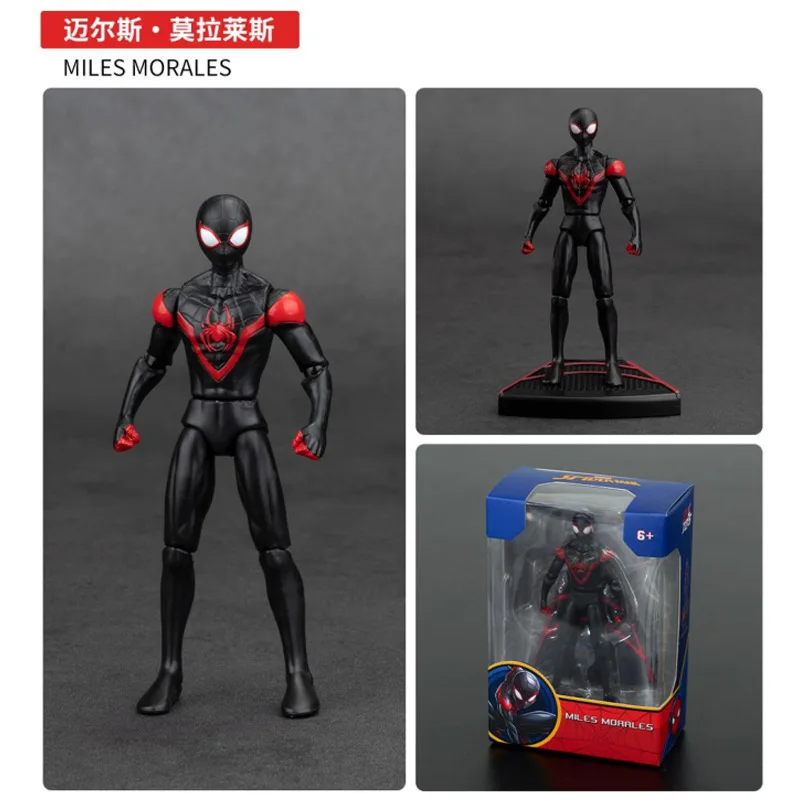 4 inch originele ZD actiefiguur speelgoed Iron Man Scarlet Spider Miles Morales Spider-Man Venom Gwen Anime beweegbare pop model cadeau