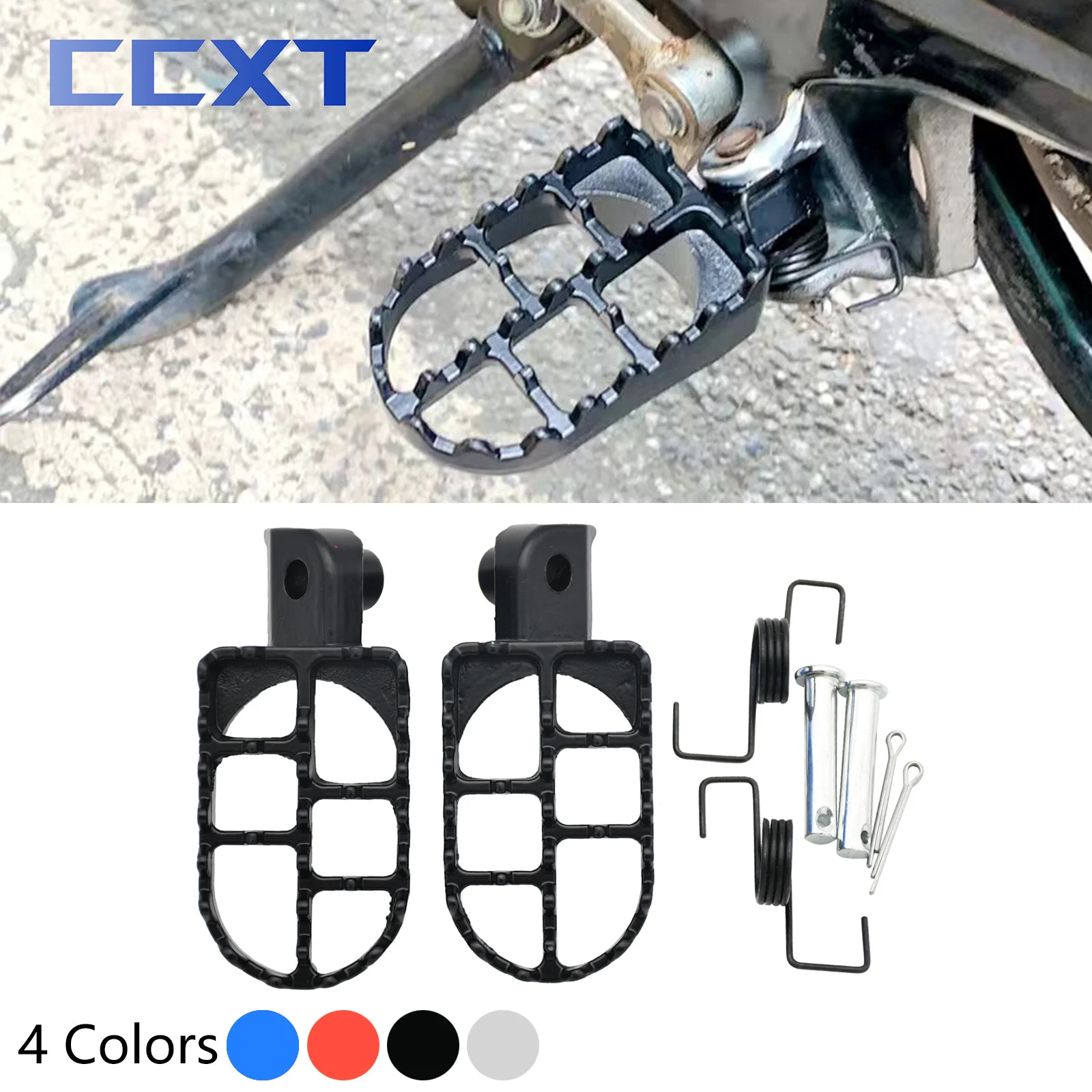 Motocross Foot Pegs Footrests For Honda XR50R CRF50 CRF70 CRF80 CRF100F For Yamaha PW50 PW80 PW 50 80 Motorcycle Universal Pads