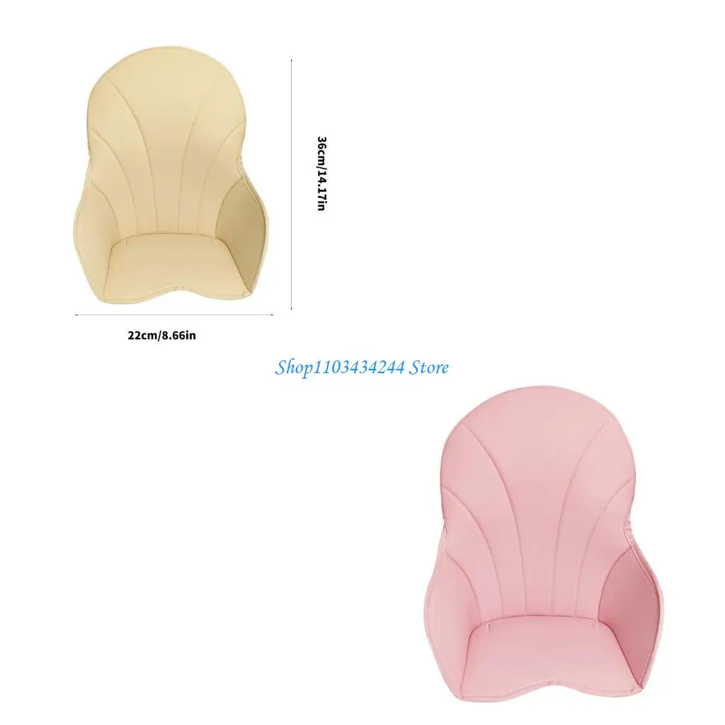 PU Leather Highchair Mat Cushion for Infant Feeding Chair Easy to Cleaning