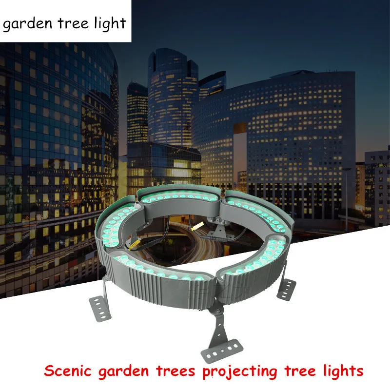 Scenic Garden Trees Projecting Tree Lights Outdoor Lighting Posts Landscape Lights Garden Lawn Backyard Gazebo Decorative Lights