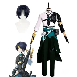 Zenless Zone Zero Asaba Harumasa Cosplay Costume Wig Set Harumasa Halloween Cosplay Costumes Sets