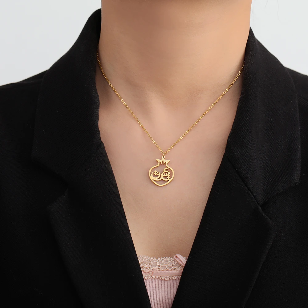 Dawapara Persische iranische Liebe Eshgh Farsi Halskette Persische Kalligraphie Halskette Edelstahl Schmuck Neujahrsgeschenk – Detail 21