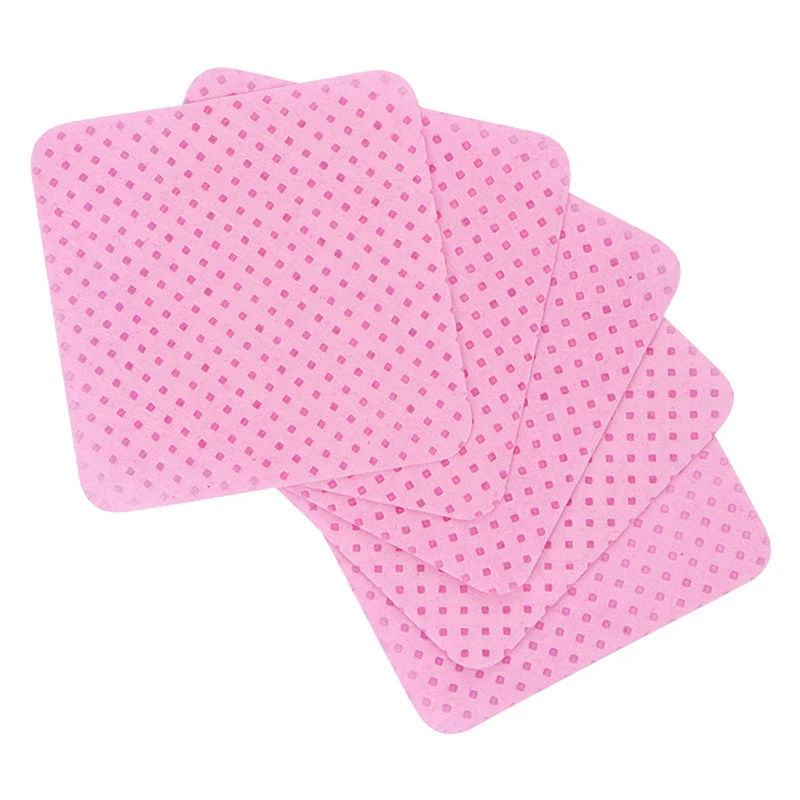 200pcs Nail Tips Polish Remover Cleaner Cotton Sheet Lint-Free Eyelash Glue Remover Cotton Wipes UV Gel Makeup Clean Pads