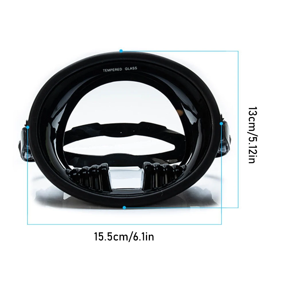 Maschera da snorkeling Anti-perdita Set da snorkeling integrale 180 vista panoramica attrezzatura rotonda classica professionale per immersioni