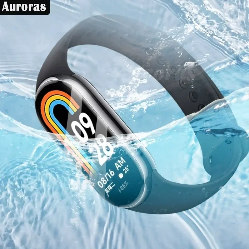 2 pezzi per Xiaomi Smart Band 9 Screen Protector Hydrogel Film Smart Watch per Xiaomi Smart Band 8 custodia morbida per pellicola