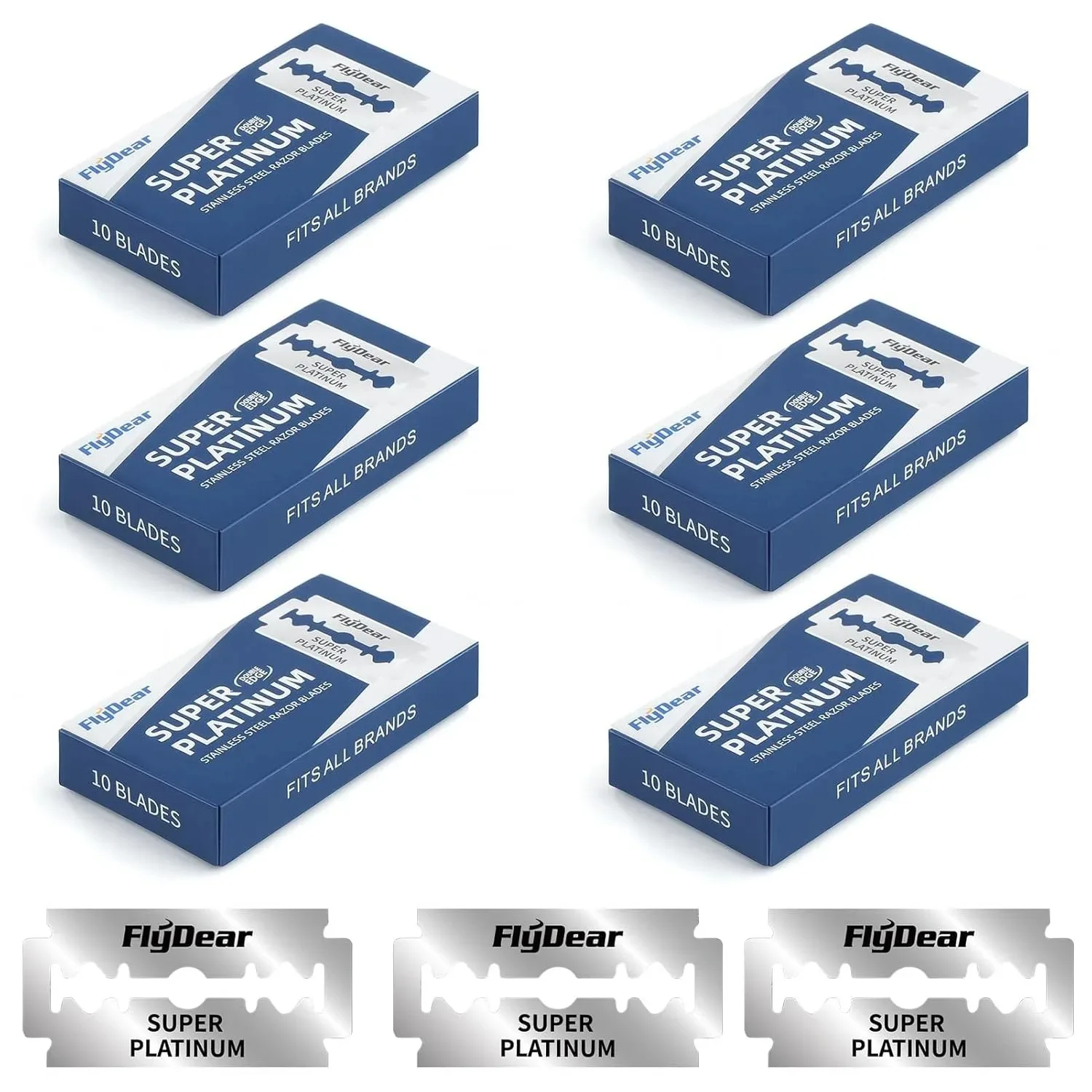 

Count Double Edge Razor Blades Men's Safety Razor Blades for Shaving Platinum Stainless Steel Double Razor a Smooth Clean Shave