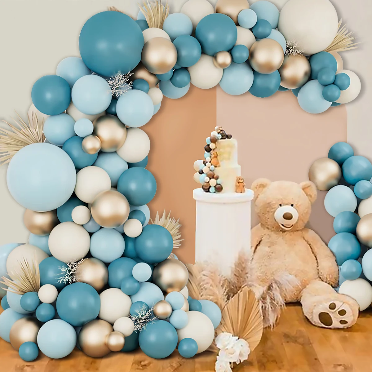 95pcs Vintage Blue Balloon Garland Arch Kit Wedding Decor Birthday Party Decor Anniversary Decor Graduation Decor Holiday Decor