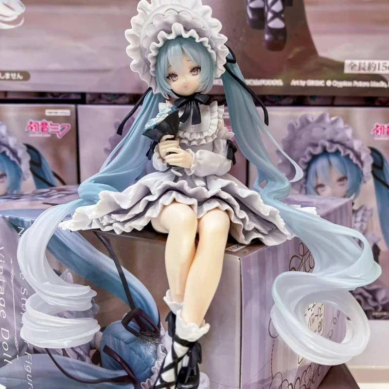 

Оригинальная винтажная кукла Furyu Hatsune Miku, пробка для лапши, фигурка аниме, периферийные устройства, модель из ПВХ, Kt, Коллекционная статуя, орнамент, игрушка