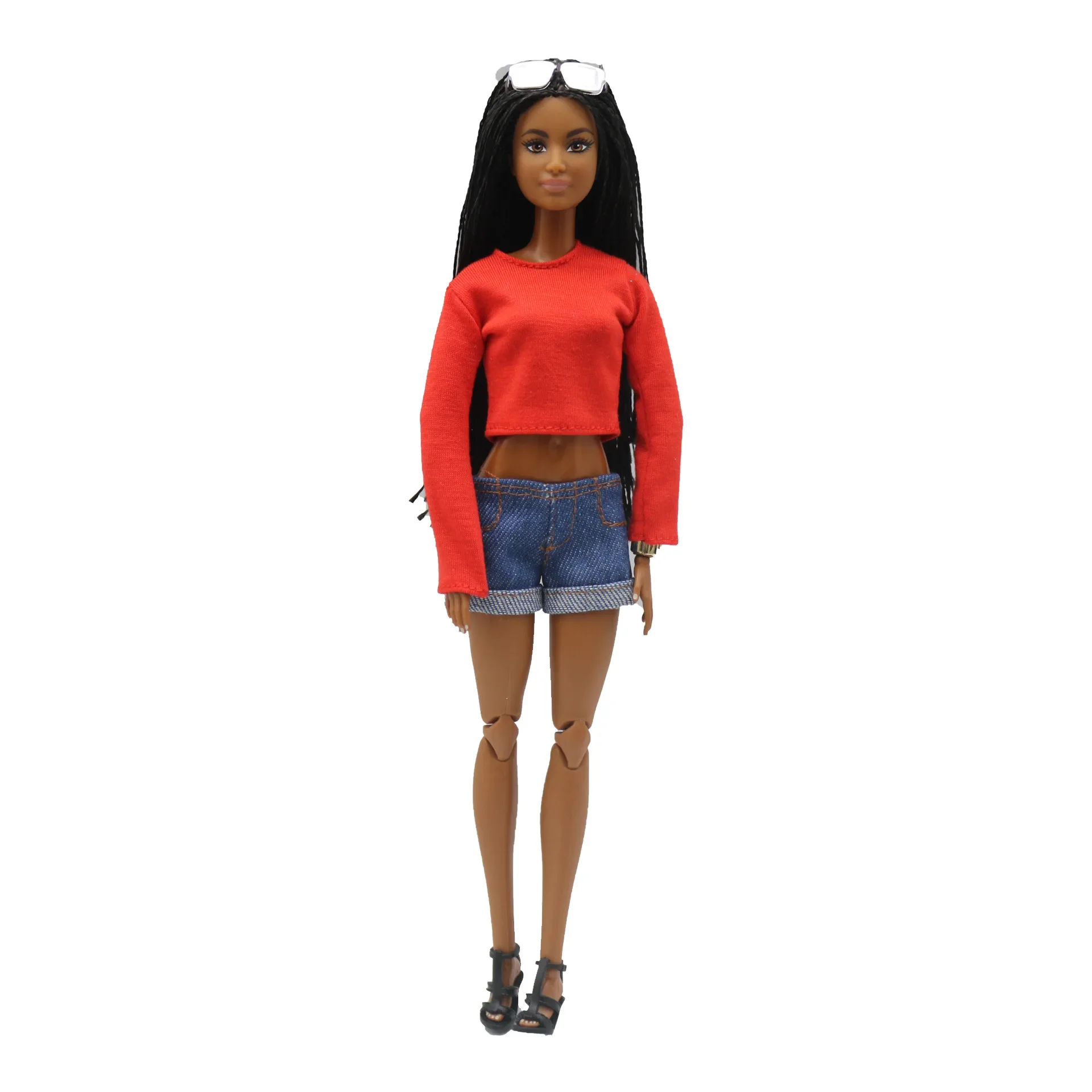 1 Piece Doll Clothes Long Dress Round Neck Long Sleeve T-Shirt for Doll Clothing Outfits 1/6 Dolls Accessories view 6