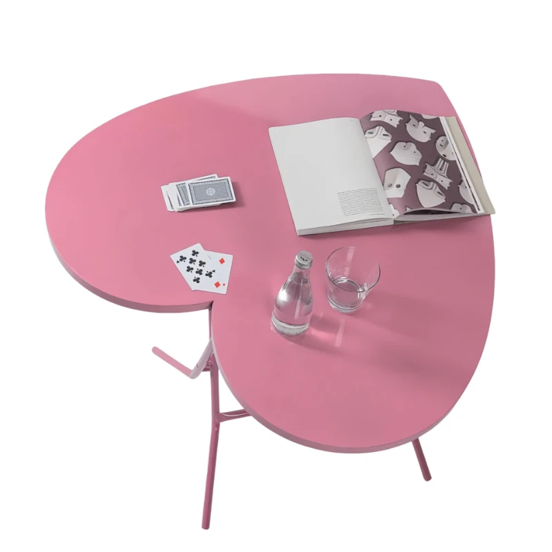 Internet celebrity cafe, wrought iron folding tables and chairs, creative petals, negotiation table and chair combination
