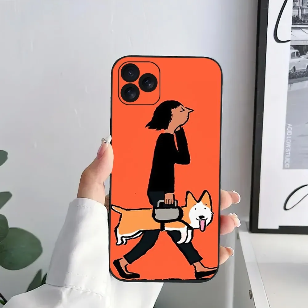 Brand J-Jean J-Jullien Art Phone Case For iPhone 15 14 13 12 11 8 Mini Xr Xs X Xsmax Pro Max Plus Shell