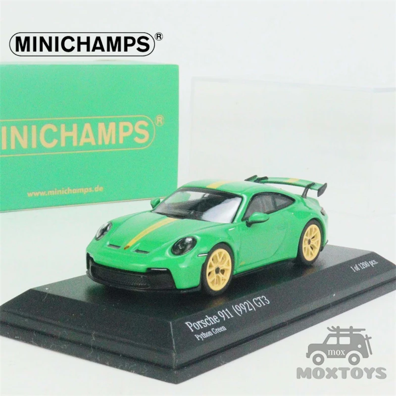 MINICHAMPS 1:64 911 GT3 (992) 2021 Green  Diecast Model Car