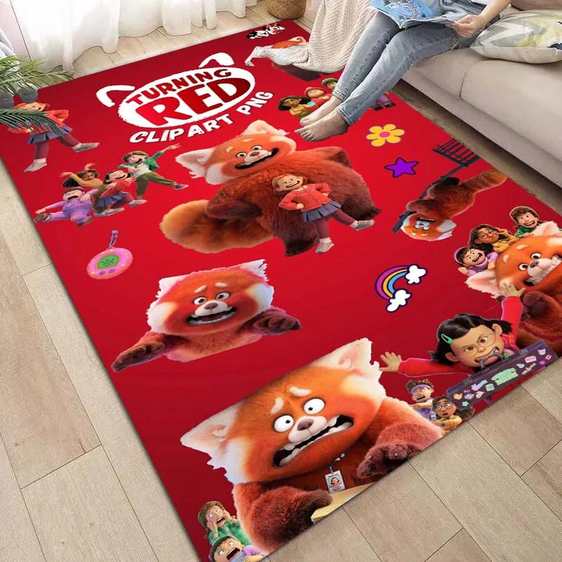 

Disney Rotating Turning Red Cartoon Children's Room Carpet Bathroom Foot Mat Water Absorbent Non-slip Mat Home Decoration