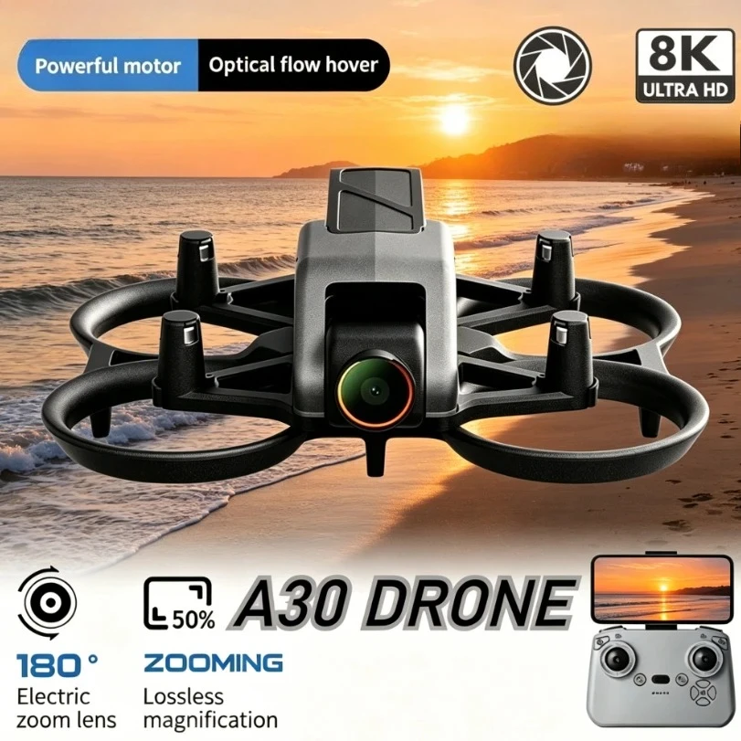 Original A30 PRO Racing Foldable Drone 4K HD Camera Full Surround Guardrail Optical Flow RC Quadcopter Aerial Shoot