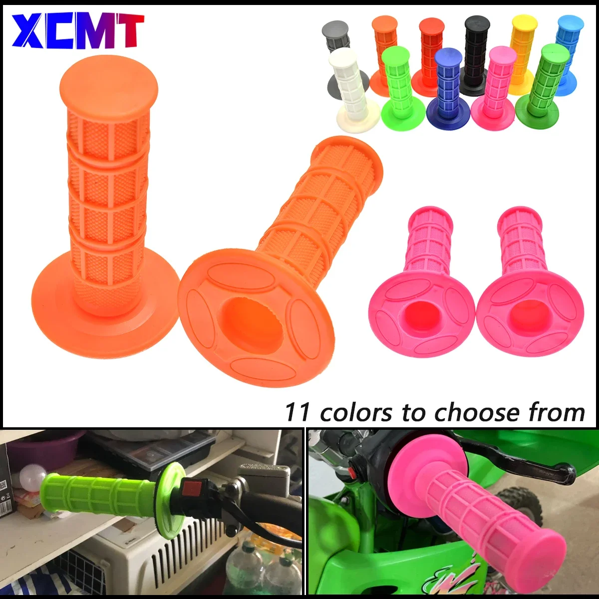 

11 colours handle grips Free Shipping Motorcycle Motocross Hand Grips Dirt Bike Gel Handle Bar Universal dirt bike pit bike