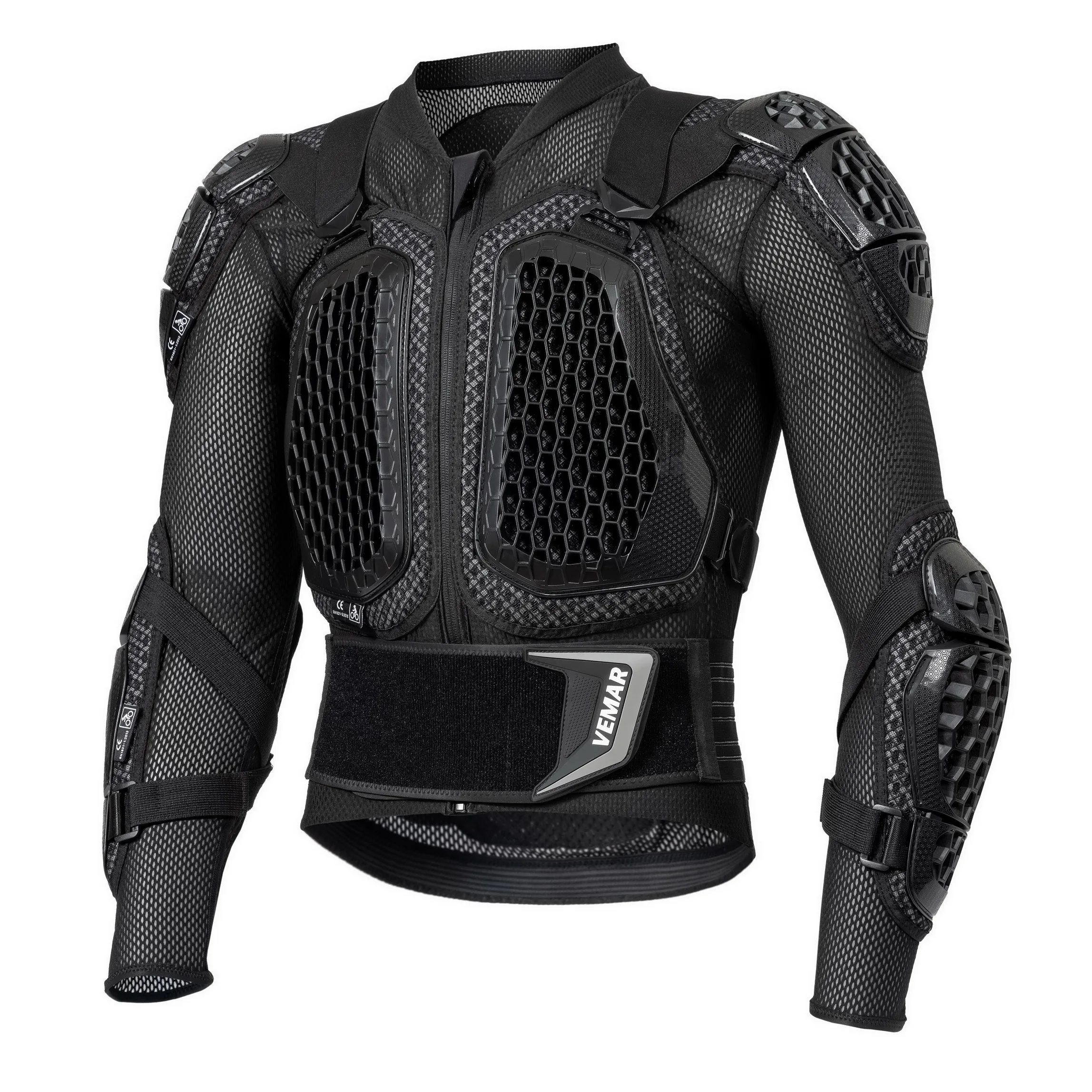 سترات دراجة نارية للرجال درع دراجة نارية قابل للتنفس ومقاوم للصدمات بدلة واقية مع حماية خلفية للدراجات النارية