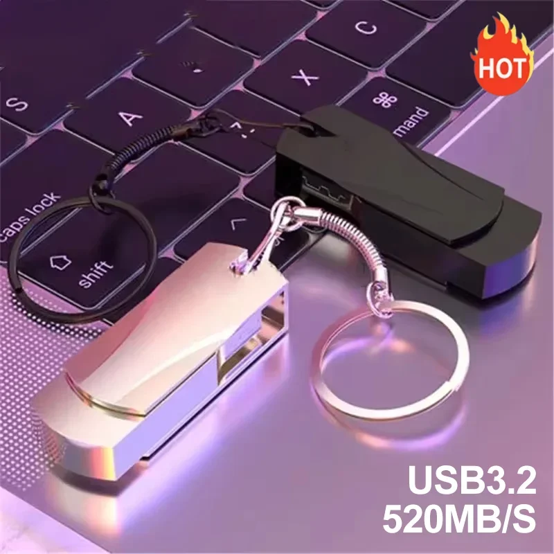 2026 Metal Flash Drive USB 3.0 High Speed Transfer Portable Waterproof U Disk 512GB OTG Pen Drive For Phone Computer Car - view 2
