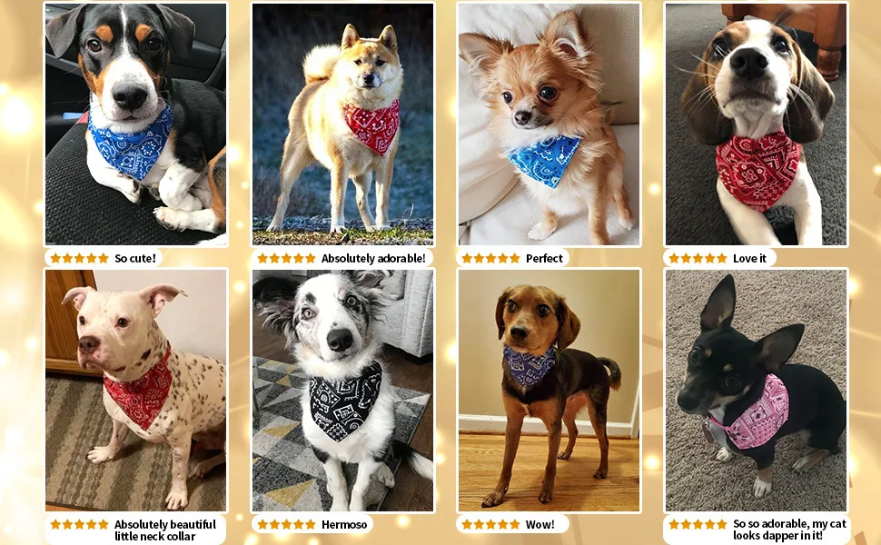 Styli sche & bequeme Hunde bandanas-reversibel & verstellbar für die perfekte Passform! – Detail 4