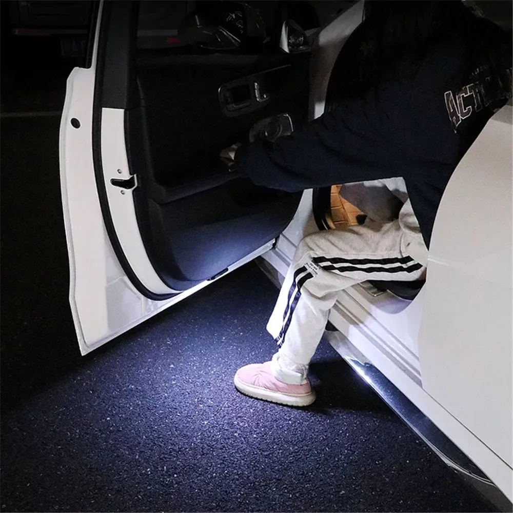 Для LEXUS ES GX LS LX GS RX RC UX IS 250 300 330 350 300H 400 400H Светодиодный проектор дверей автомобиля Добро пожаловать Призрачный теневой свет Аксессуары