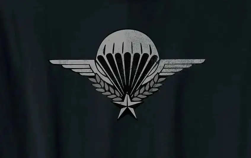 

Casual men's French Paratrooper Wing T-shirt 100% cotton O-neck summer short sleeve T-shirt size S-3XL