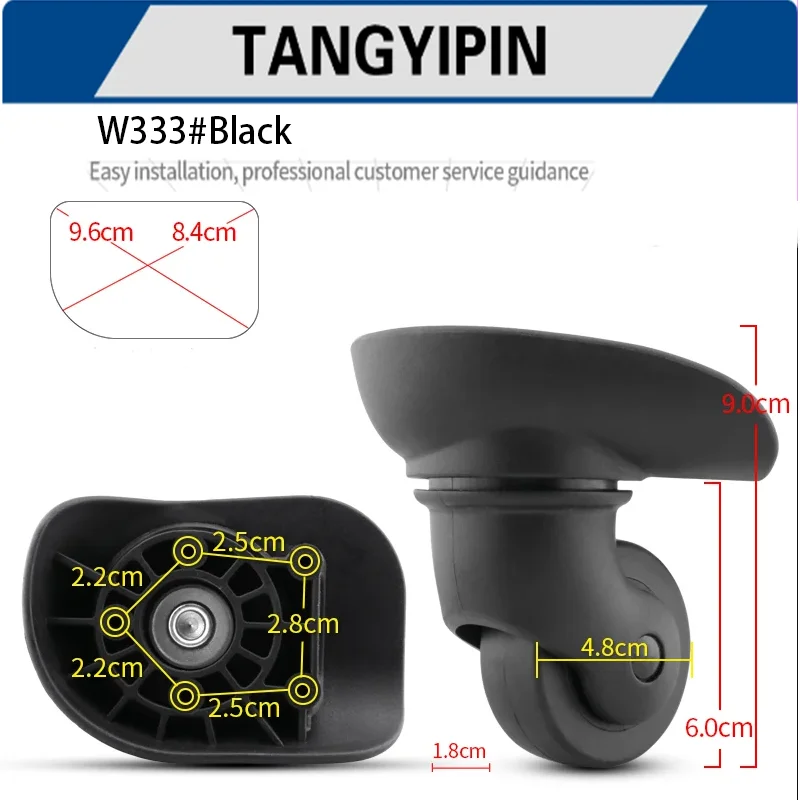 Repair suitcase wheels, wear-resistant load-bearing pulleys, travel trolley case replacement accessories, silent and durable rep