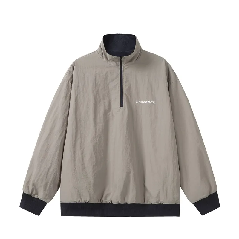 

Двусторонняя американская куртка Cleanfit Fleece на молнии, свободного кроя, ветрозащитная, для мужчин и женщин, осенне-зимняя одежда